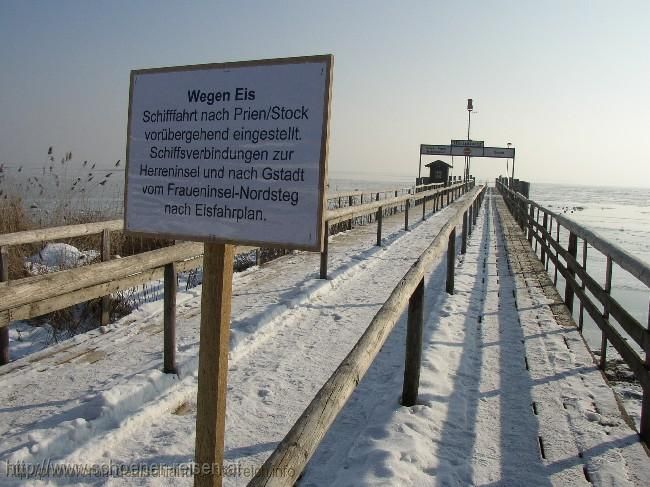 CHIEMSEE > Winter > Fraueninsel > verlassener Hauptsteg