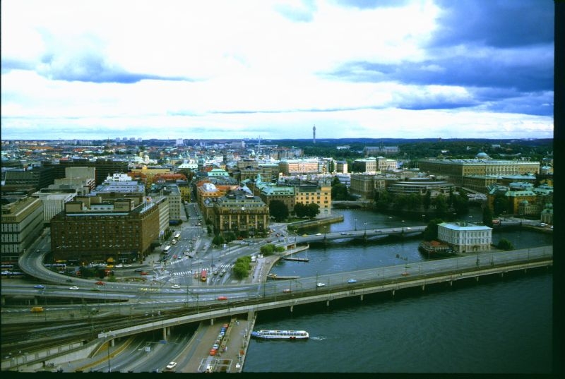 Stockholm , vom Rathaus aus
