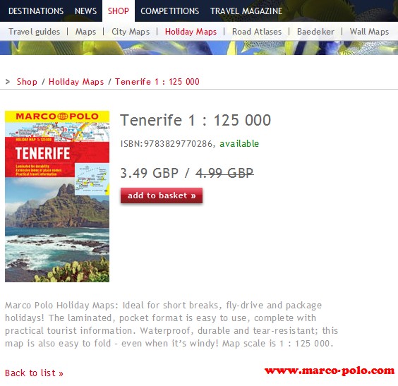 TENERIFE > 0-Map of Marco Polo GB