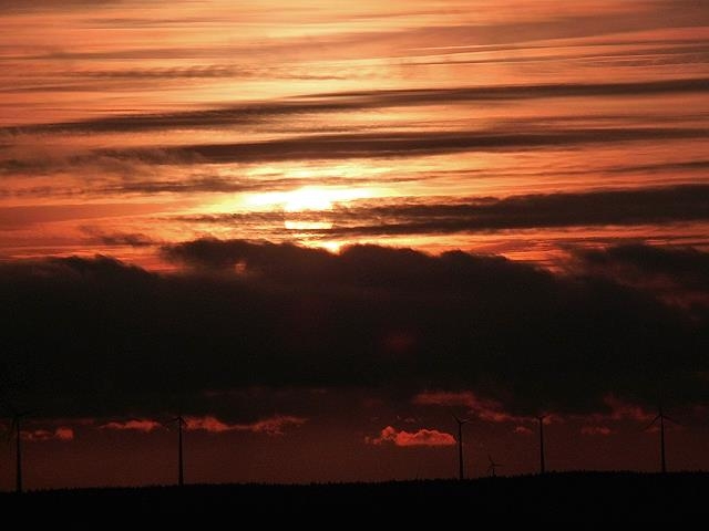 Sonnenuntergang in der Jura