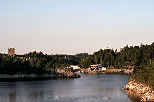 Stausee Ottenstein  / Ruine Lichtenfels im Waldviertel