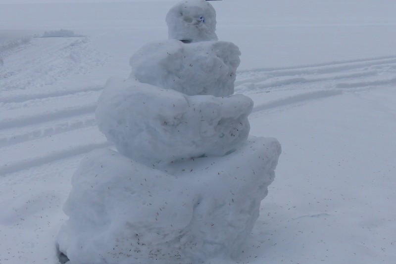 der erste Schneemann