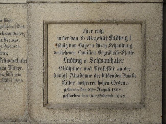 Grabsteine>Ludwig v. Schwanthaler