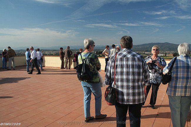 EMPOLI-CASENUOVE > WEINGUT MONTAIONCINO > Terrasenausblick nordwärts