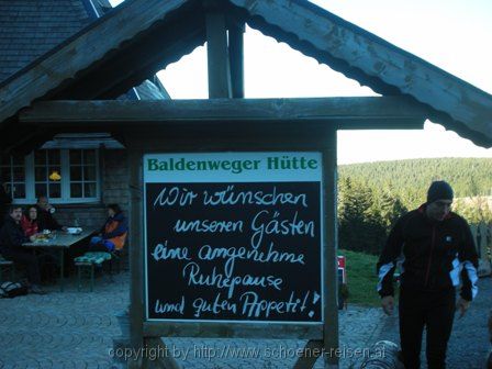 FELDBERG > aa 38 Herzlich Willkkommen in der Baldenwegerhütte