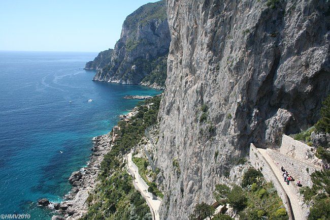 CAPRI > Augustusgarten > Blick zur Marina Piccola und Via Krupp