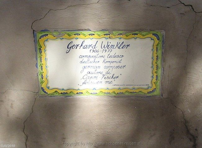 CAPRI > Augustusgarten > Gedenktafel am Zugang > Gerhard Winkler