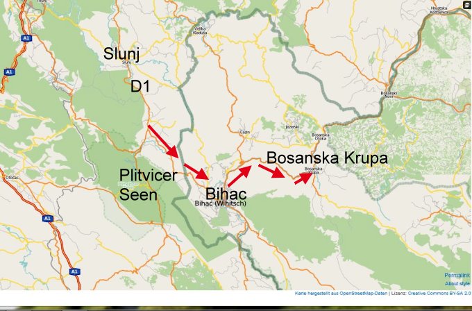 Karte Bihac