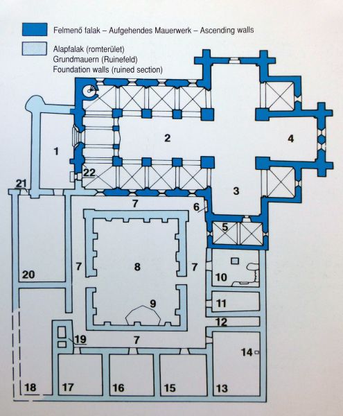 H:Bélapátfalva>Abteikirche>Grundriss