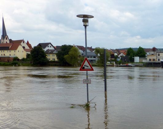 D:Wörth>Hochwasser2013>Blick über die Schutzmauer001