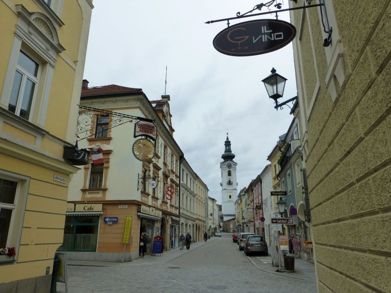 A:Freistadt>Pfarrgasse>Blick zum Katharinenmünster