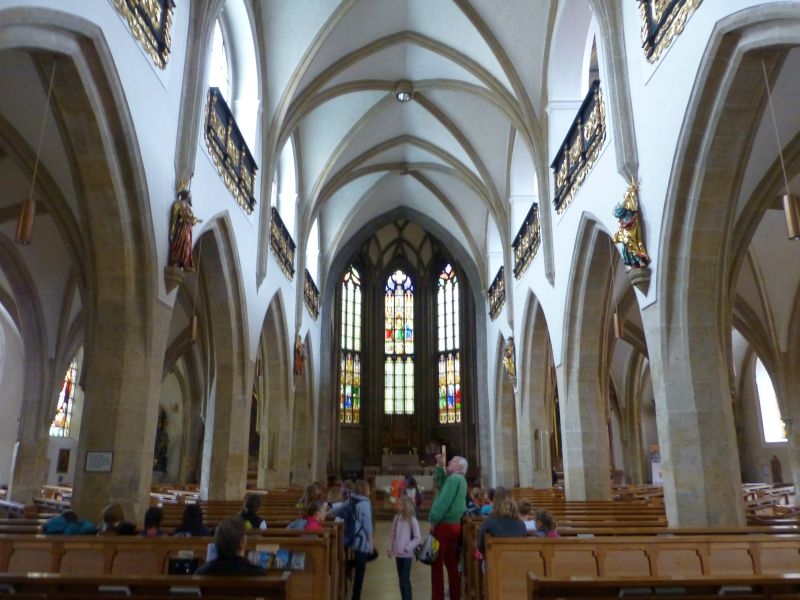 A:Freistadt>Katharinenmünster>Langhaus mit Blick zum Altar