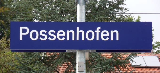Possenhofen>Bahnhof>S-Bahnschild