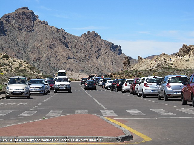 LAS CANADAS > Mirador Roques de Garcia > Parkplatz