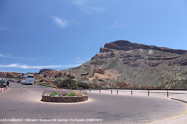 LAS CANADAS > Mirador Roques de Garcia > Parkplatz