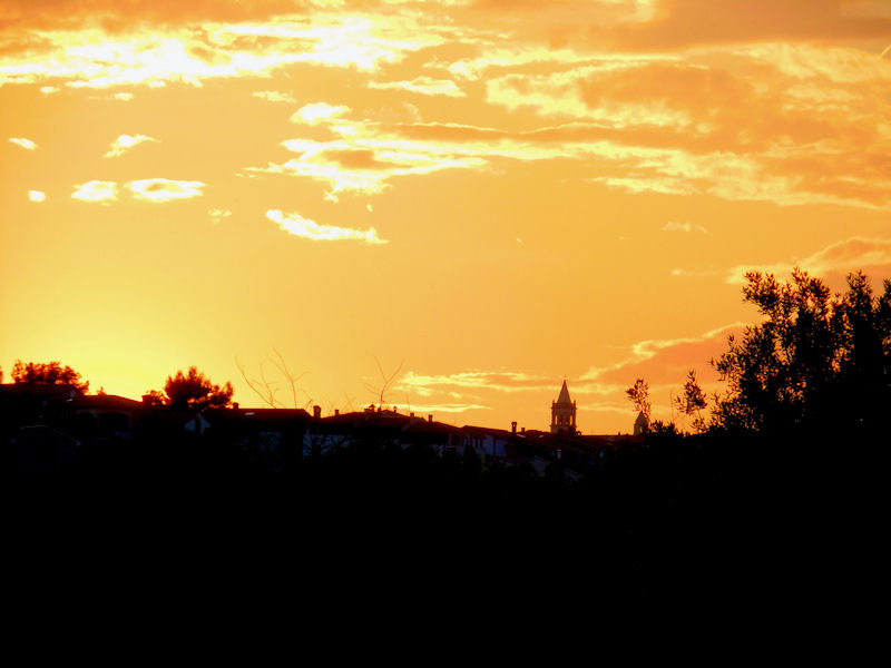 Sonnenuntergang in Liznjan