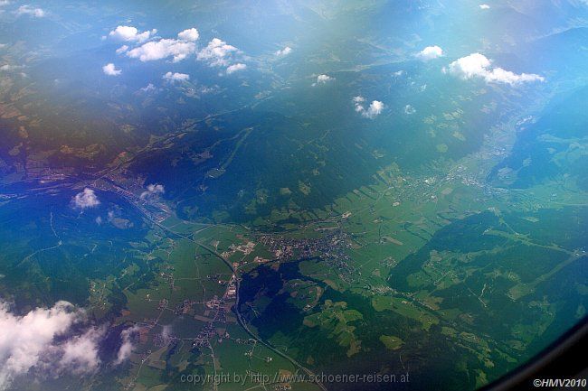 ALTENMARKT IM PONGAU > Flug Stuttgart-Graz