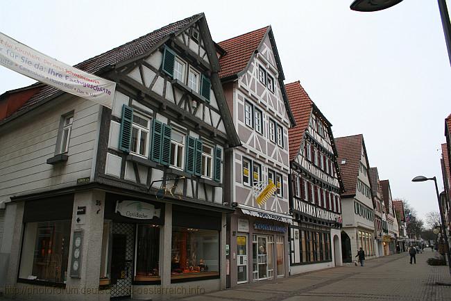 KIRCHHEIM UNTER TECK > Marktstraße - Fachwerkhäuser