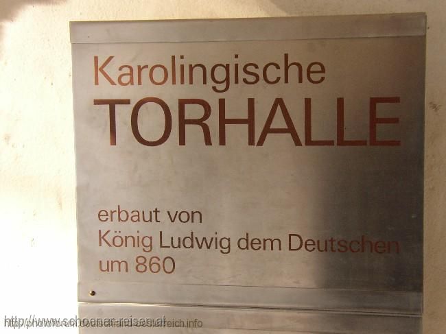 CHIEMSEE > Winter > Fraueninsel > Karolingische Torhalle > Infotafel