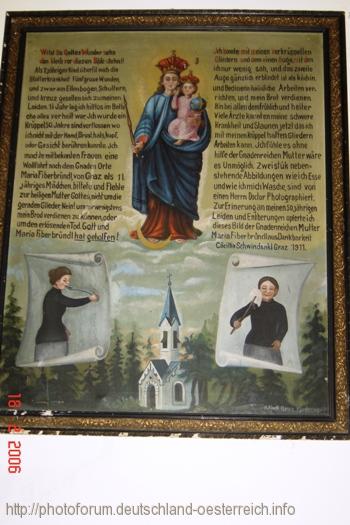 MARIA FIEBERBRÜNDL > Wallfahrtskirche - Heiligenbild in der Kirche