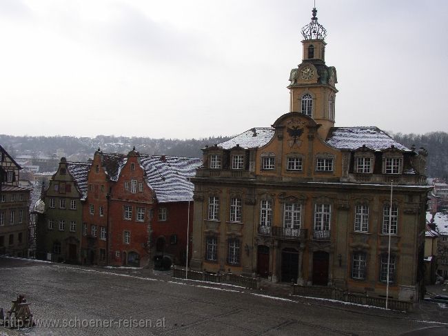 SCHWÄBISCH HALL > Marktplatz > Blick auf das Rathaus