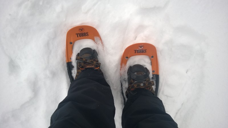 Schneeschuhe mit Bergschuh