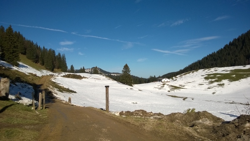 Auffahrt zur Lenggrieser Hütte