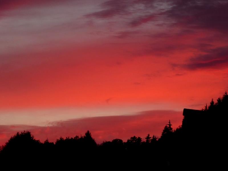 Sonnenuntergang daheim