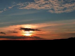 Sonnenuntergang in der Jura