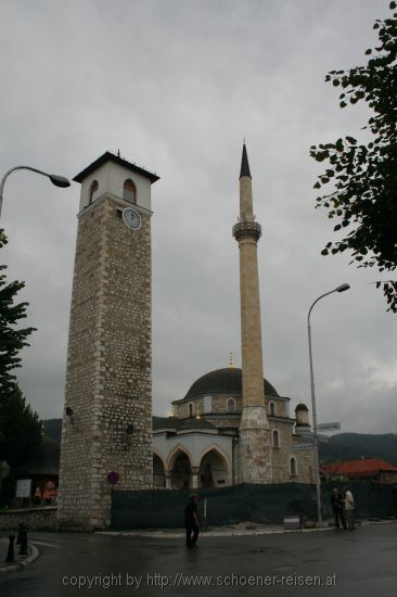 PLJEVLA > Husein Pascha Moschee > Uhrturm