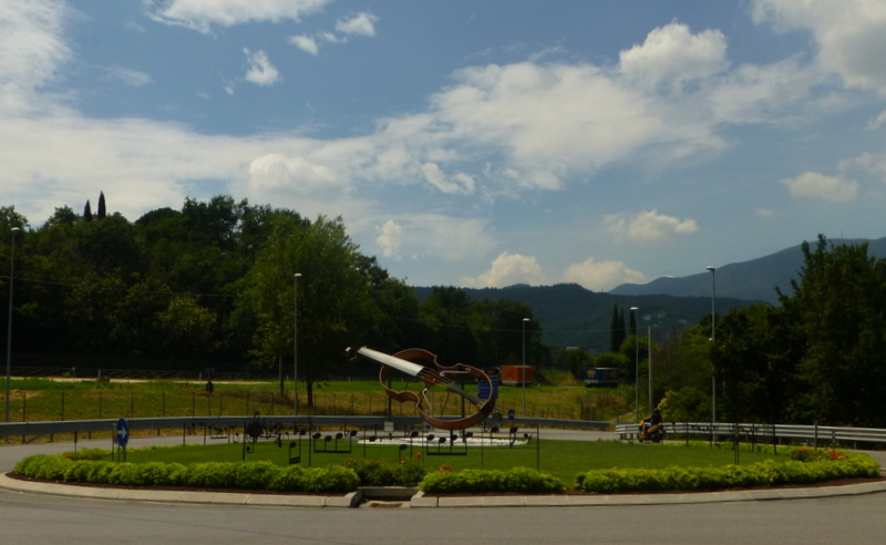 Kreisverkehr bei Salo am Gardasee