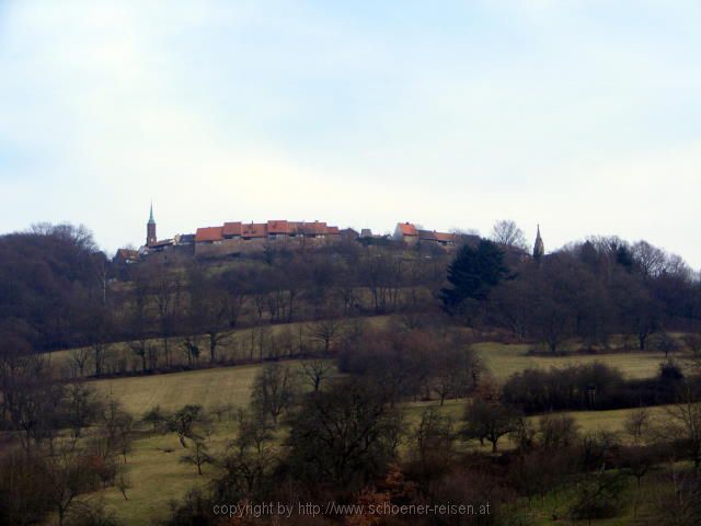 Neckarsteinach Blick auf den Dilsberg