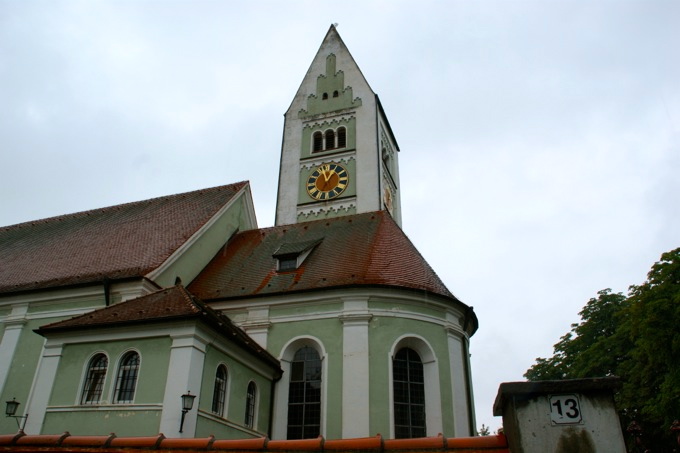 D: ERKHEIM (Landkreis Unterallgäu)  > Nepomuk-Figur über dem Beichtstuhl 2