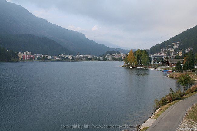 SANKT MORITZ-SEE > Blick nach Sankt Moritz-Bad