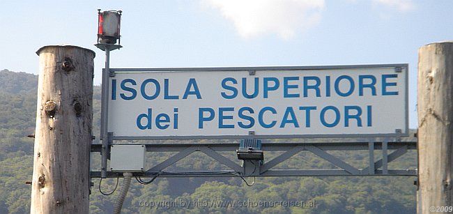 ISOLA SUPERIORE DEI PESCATORI > Fährhafenbüro > Schiffanlegestelle