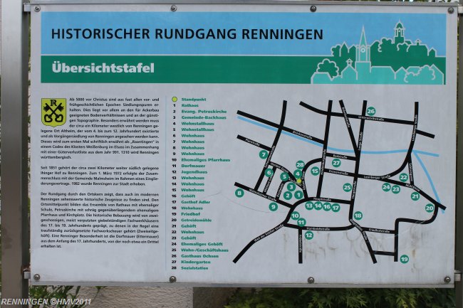 RENNINGEN > 0-Lageplan > Historischer Stadtkern