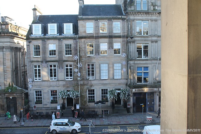 EDINBURGH > George Street > Hotel The George > Zimmerausblick