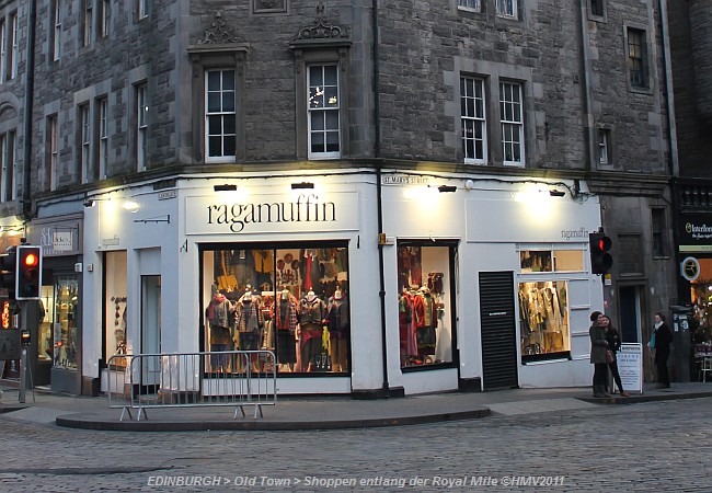 EDINBURGH > Old Town > Shopping entlang der Royal Mile