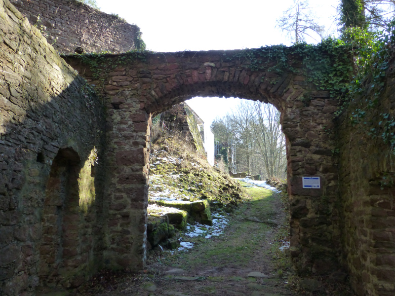 D:Bayern>Burgruine Wildenstein>Torhaus