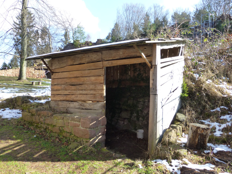 D:Bayern>Burgruine Wildenstein>Wachstube