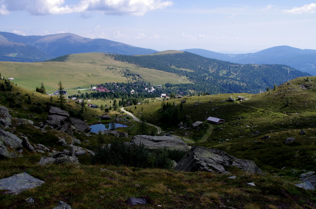 Wandern am Faalkert See in den Nockbergen