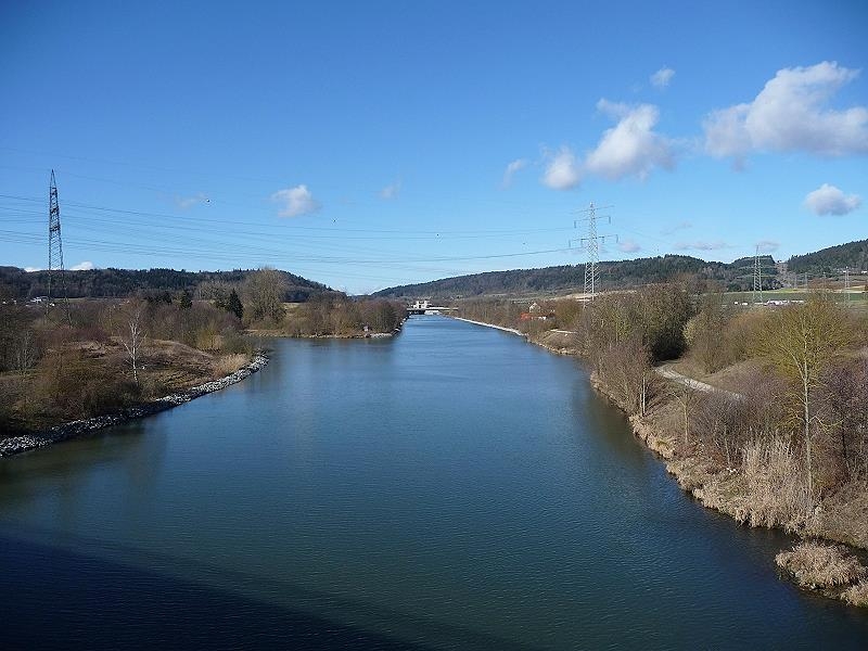 Blick zur Schleuße