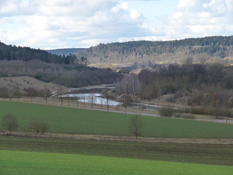 Ottmaringer Tal 2014-1, man sieht genau die Abholzgrenze