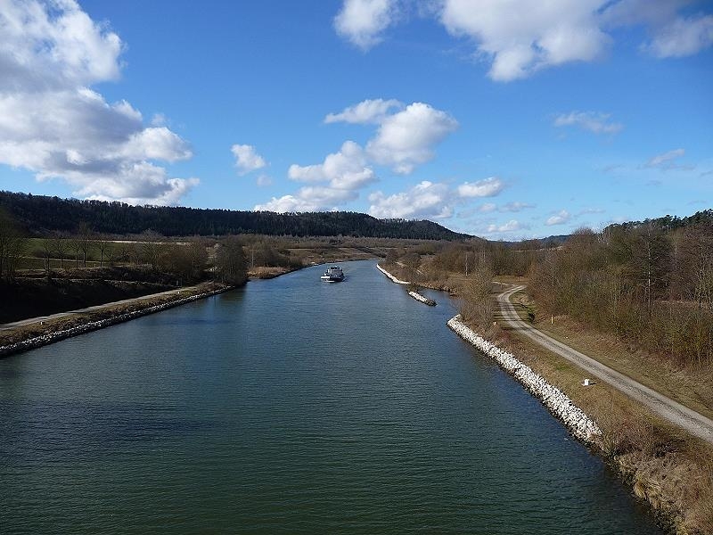 Ottmaringer Tal,neue Kanalbrücke, darunter war Schleuße 19