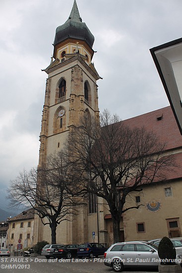 SANKT PAULS > Dom auf dem Lande oder Pfarrkirche St. Pauli Bekehrung > Kirchturm