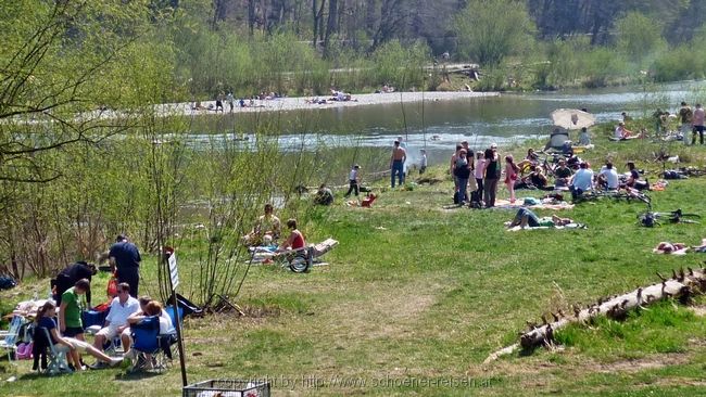 Frühlingsradltour zur Isar