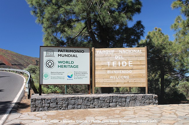 MIRADOR CRUCITA > Pforte zum Nationalpark Teide