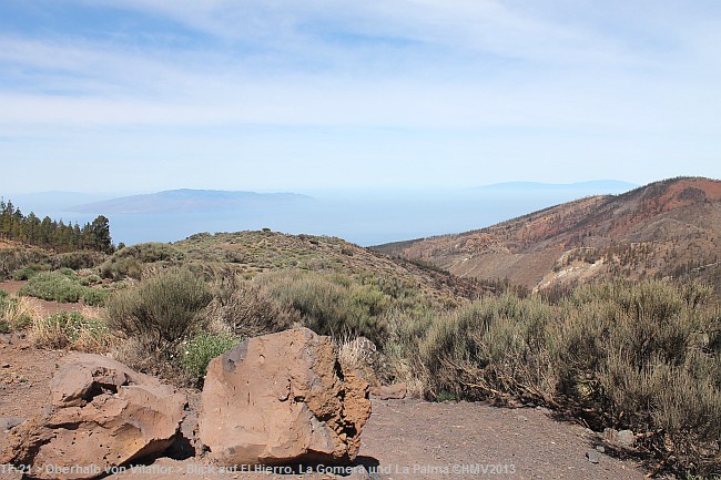 TF-21 > Ausblick oberhalb von Vilaflor auf dei westlichen Kanareninseln El Hierro, La Gomera und La Palma