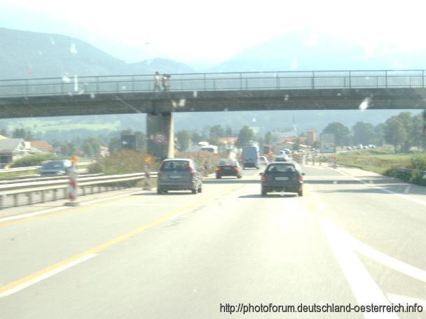 A8 > Autobahnbaustelle bei Bernau am Chiemsee