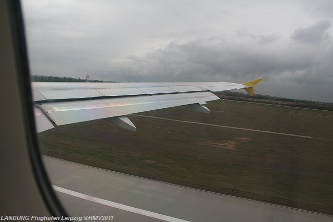 SCHKEUDITZ > Flughafen Leipzig-Halle > Landung